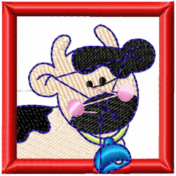 Cows Embroidery Design 5